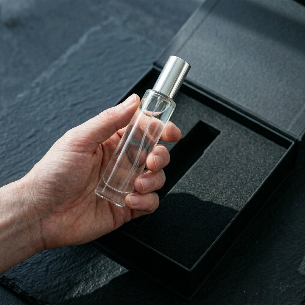 Nischenparfum Flakon aus der strategischen Duftentwicklung für Marken