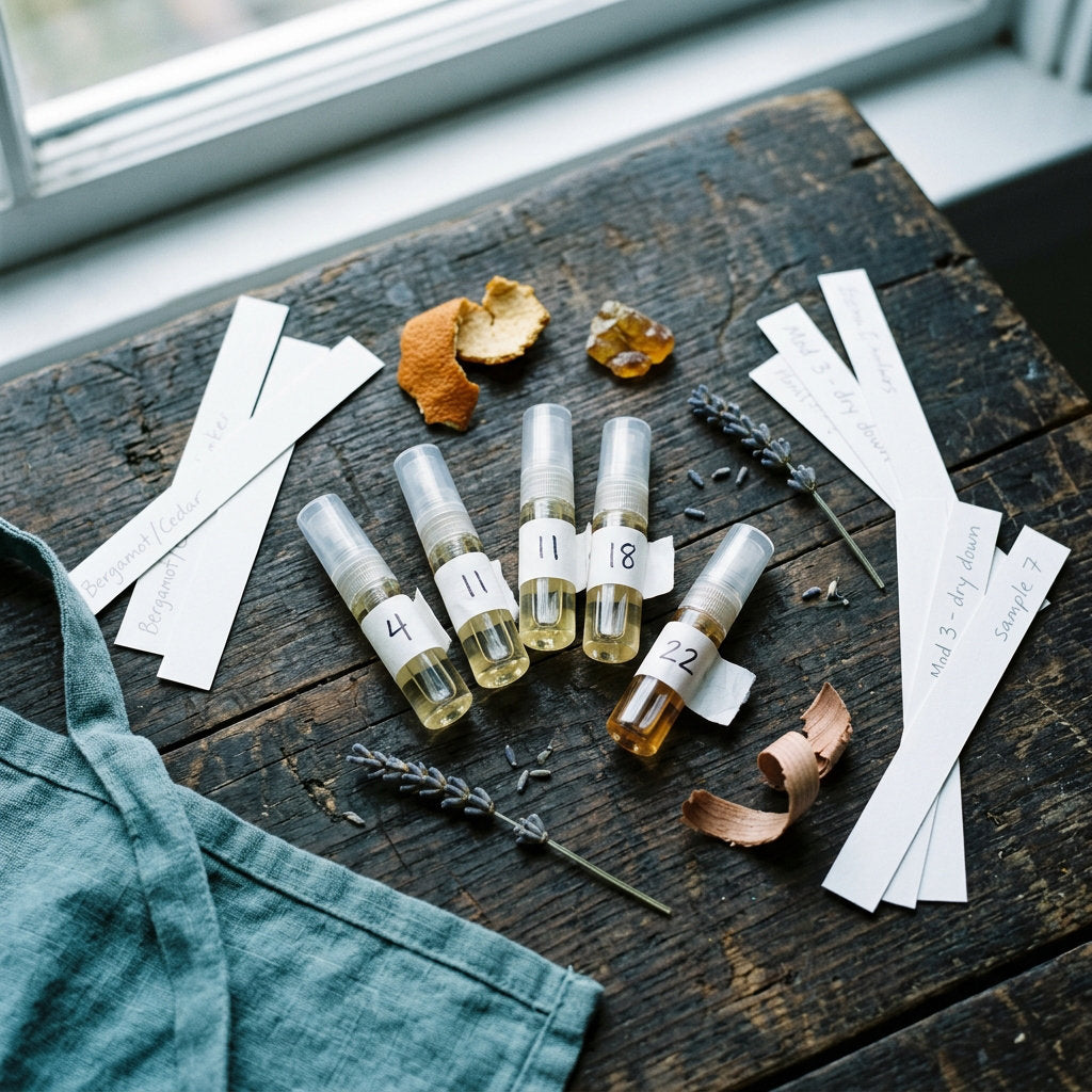 parfumsamples-auf-tisch